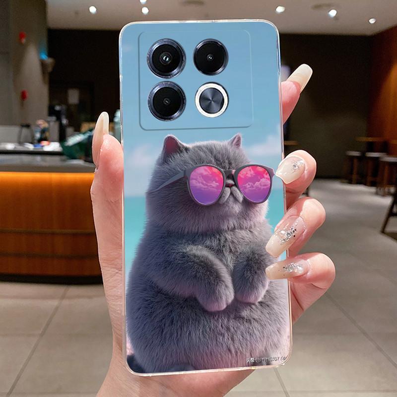 Уникальный Дизайн Рисунок Чехол для Телефона Для Infinix Note 40 5G/X6851/X6852 Ударопрочный Мягкий Корпус Мягкий ТПУ Прозрачная Задняя Крышка