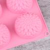 3D Хризантемы Силиконовая форма DIY Цветы Мыло Свечи Формы Подсолнух Торт Украшения Инструменты 6 Сеток Смола Форма
