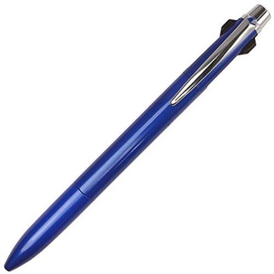 Шариковая ручка Mitsubishi Pencil Jetstream Prime с нажимным механизмом, 3 цвета, корпус синего цвета, 0.7 мм