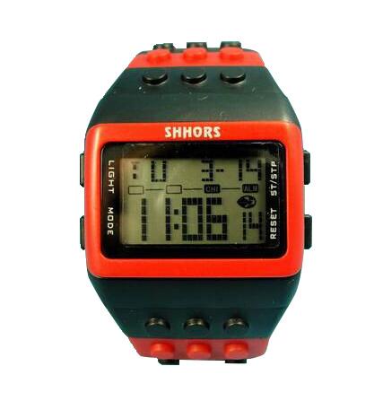 Fashion Rainbow Watch Women Led Digital Watches SHHORS Multifunction Electronic Wristwatches Ladies Girls Watches Reloj Mujer