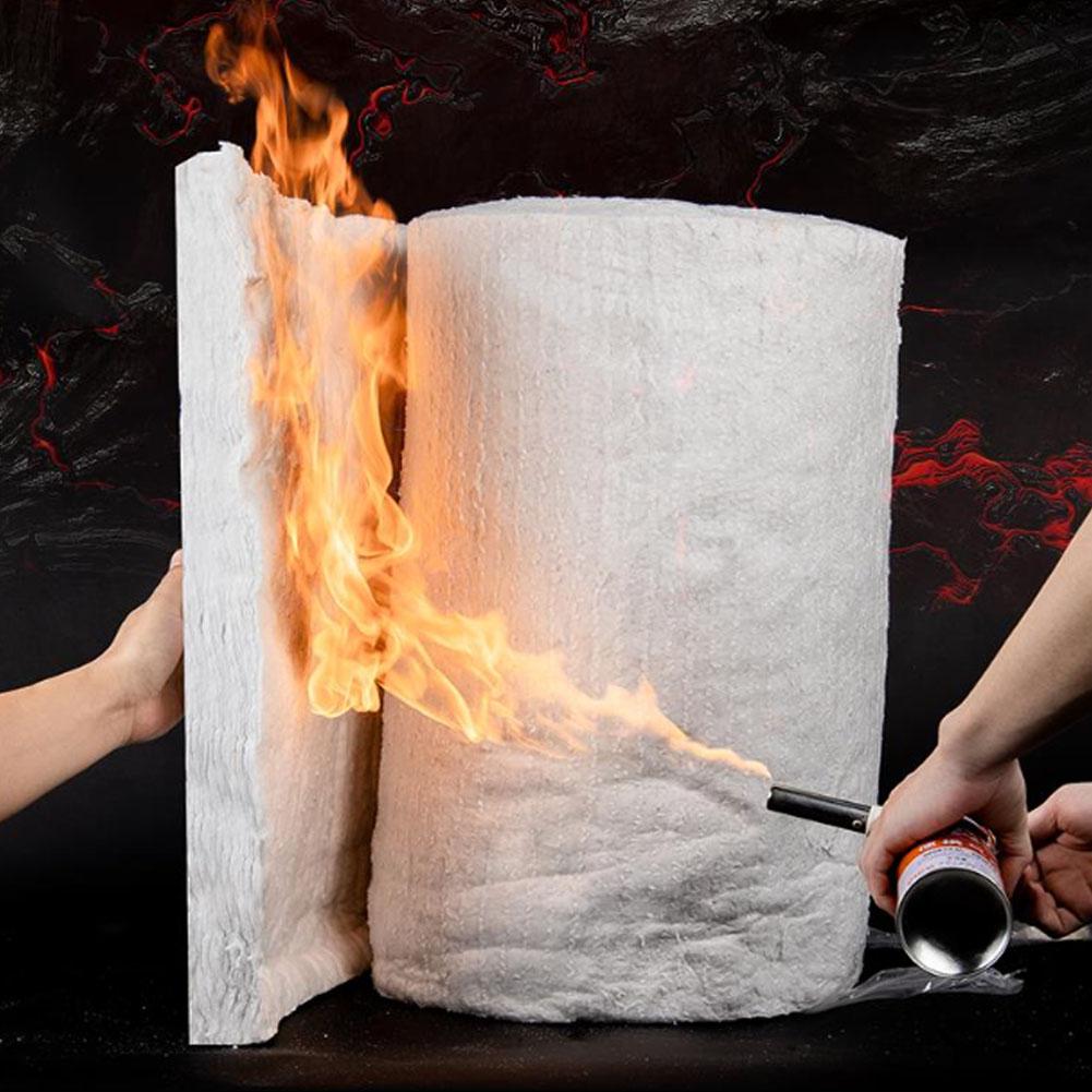 High Temperature Ceramic Fiber Blanket, 1260°C(2300°F) Fireproof Refractory Insulation Blanket