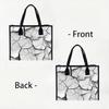 Fashion Crack Pattern Tote Bag Casual Large Capacity Daily Shoulder Bag Lightweight Portable Versatile Shopping Handbag