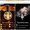 G40 Solar String Lights Outdoor 8Mode Solar Globe String Bulb Patio Hanging Lights Waterproof Garden Pergola Bistro Deck Decor