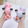 Simulation Rabbit Eyeball Burst Rabbit Cartoon Animal Squeeze Stretching Ball  Kids Holiday Gift