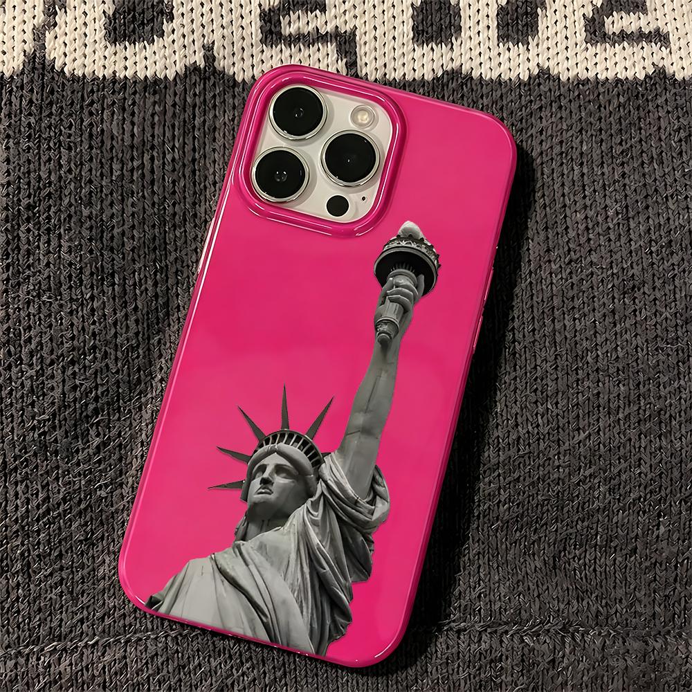 Чехол для телефона Статуя Свободы для iPhone 17Air 17 16 15 14 Plus 13 12 11 Pro Max Funda Coque Ударопрочный Мягкий Задний Чехол