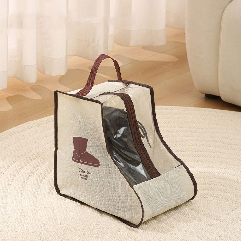 Visible Tall Boot Bag Reusable Boots Protector Pouch Practical Shoe Storage Bag Underbed