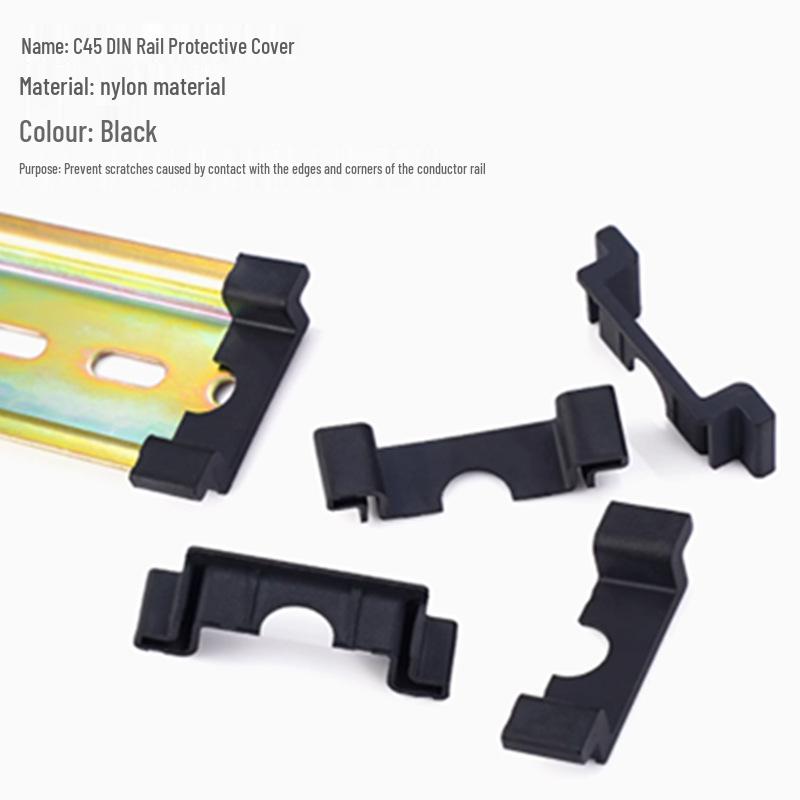 C45 Rail Cover: DIN35mm Card Slot Protector for PZ30 Distribution Box & DZ47 Breaker
