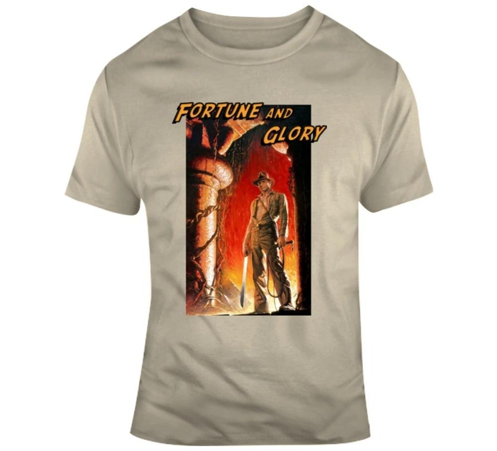Fortune Glory Indiana Jones Quotes Doom Movie Parody Fan T Shirt