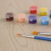 12 цветов акриловые краски с 2 кистями набор пигментов для граффити DIY для масляной живописи набор красок