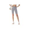 Training Series Solid Color Mid-Rise Breathable Versatile Tight Sports Shorts Women Shorts Wild-Reed-Gray 962527306-1