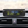 Car TPMS Look Solar Car Digital Clock with LCD Time Date In-Car Temperature Display Auto Interior Accessories
