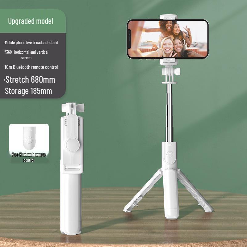 High-End Multifunctional Bluetooth Selfie Stick & Tripod with Remote for Outdoor Live Streaming Photography