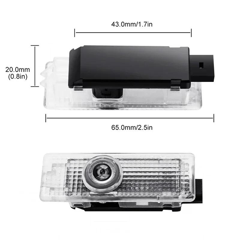 For BMW 2pcs Car Logo Led Door Light Projector Lamp For BMW 50th M E46 E90 E49 F30 F80 E36 E46 E93 E92 F34 F31 GT G30 X7 Car Acc