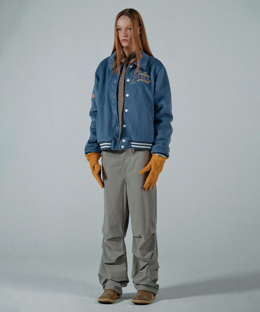 Куртка-бомбер Sculptor Varsity Standard Синяя
