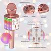 Беспроводной микрофон для караоке, детский микрофон для караоке со светодиодной танцевальной подсветкой, Bluetooth-микрофон для детей, девочек и мальчиков, пение на вечеринке