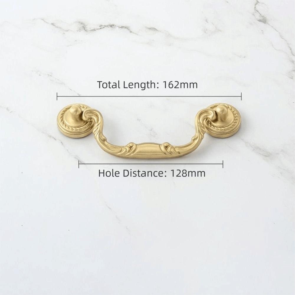 Solid Brass Cabinet Pulls Antique Bronze Finish Drawer Knobs Durable Wardrobe Handles Bedroom Use