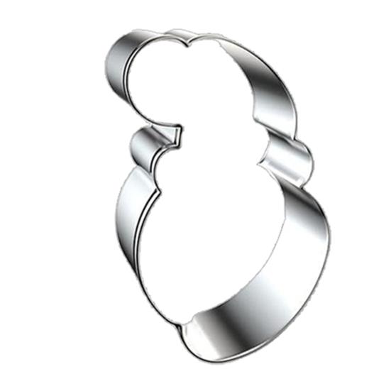 Santa Claus Cookie Cutters Stainless Steel Baking Mold for DIY Christmas Cookies Cakes Non-Stick Holiday Baking Tool