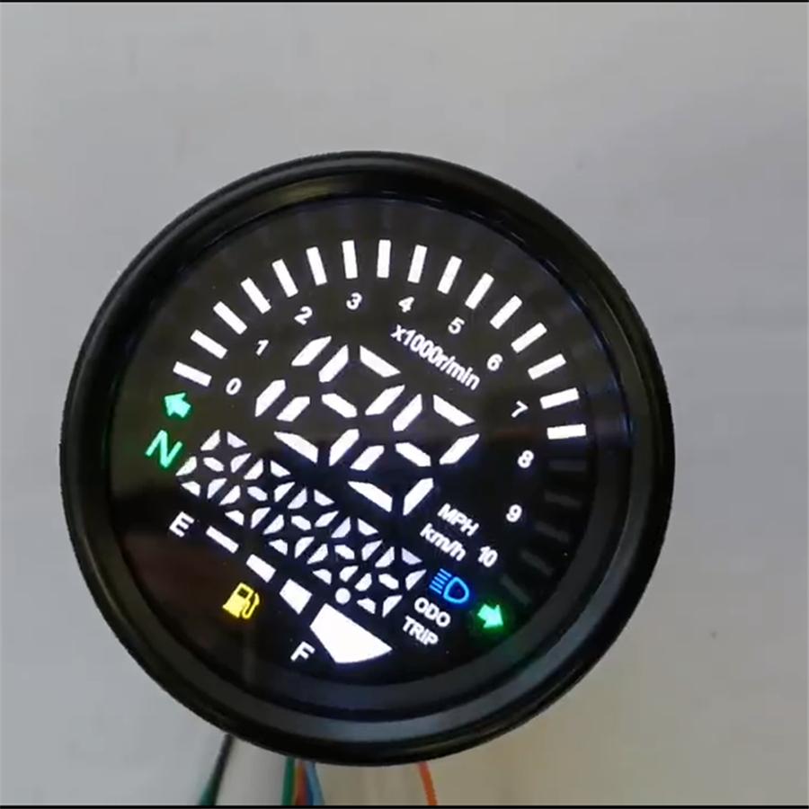 Мотоциклетный прибор Спидометр Цифровой одометр 199 км/ч для 4-тактных 2/4 цилиндров
