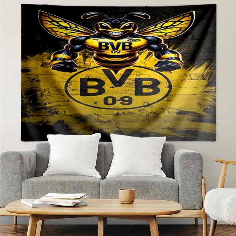 BVB Print Tapestry, Backdrop, Easy Setup, Ideal for Bedroom, Office & Living Room, with Aesthetic Wall Hanging Decor.