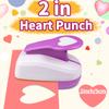5pcs Paper Cutter for Crafts Hole Punchers Tool Set 1 1.5 2 In 9 16 25 38 50mm Heart Paper Shapes for Card Making Scrapbooking