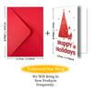 10PCS Christmas Greeting Cards Set with Envelopes, Cartoon Hand-drawn Xmas Cards for Holiday Wishes & Gifts