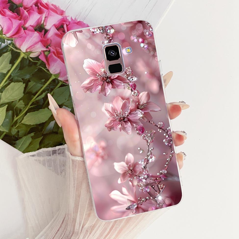 Прозрачный чехол для Samsung Galaxy A8 Plus 2018 SM-A730F Чехол для телефона Samsung A8 Plus 2018 Чехол Милый Модный Забавный Крутой Расписной