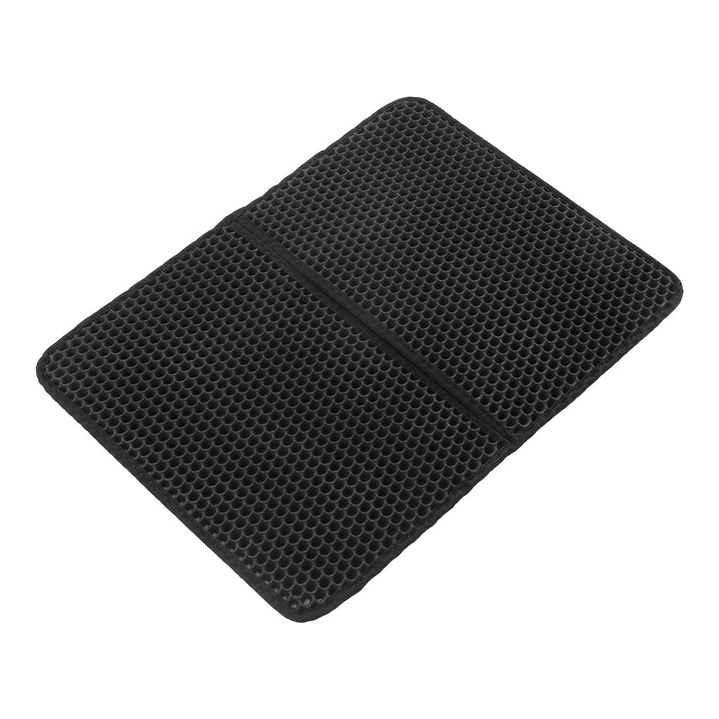 Double Layer Cat Litter Mat Waterproof 3D Honeycomb Holes Prevent Slipping Easy To Clean Cat Litter Trapping Mat
