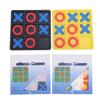 2Set XO Board Game Plastic Classic XO Chess Board Game Indoor Party Game with X and O Pieces for Kid