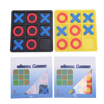 2Set XO Board Game Пластиковые Классические XO Шахматы Настольная игра для вечеринок в помещении с X и O фигурами для