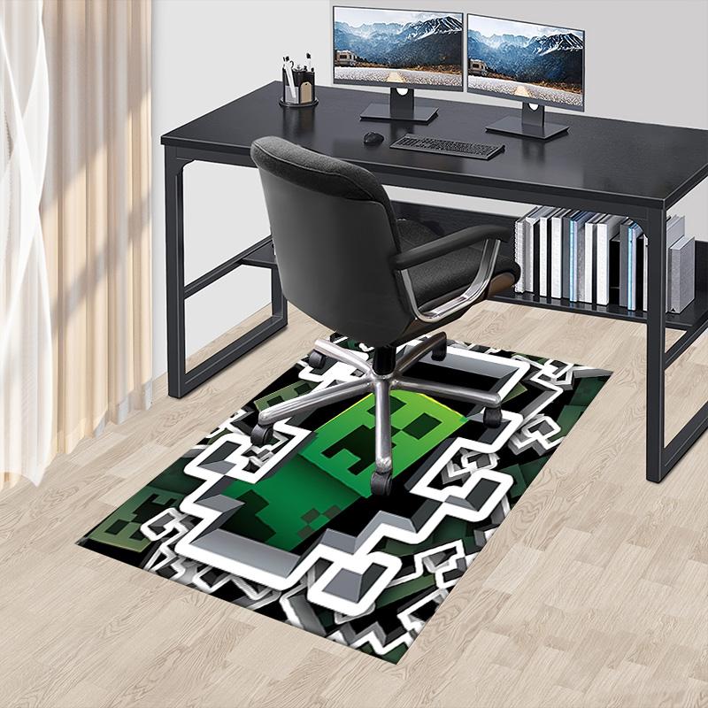 1pc Minecraft Pixel Art Carpet for Playroom Bedroom Living Room Sofa Home Decor,kids Game Area Rug Non-slip Floor Mat Y730121