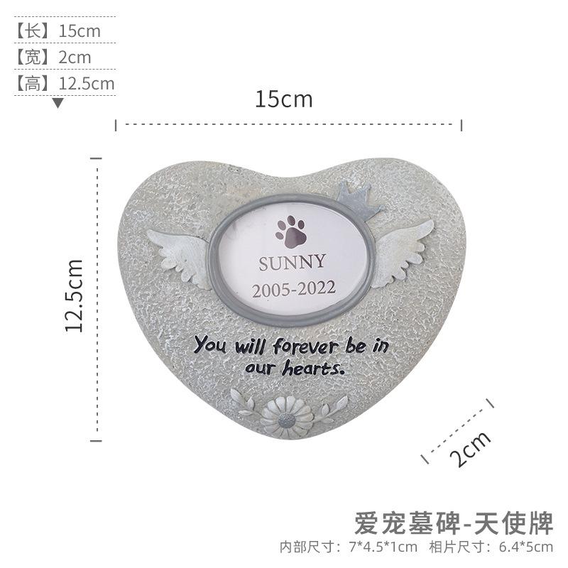 Pet Memorial Gifts for Dogs Cat, Pet Grave Markers with Photo Frames, Loss of Dog Sympathy Gift, Death Sympathy Bereavement