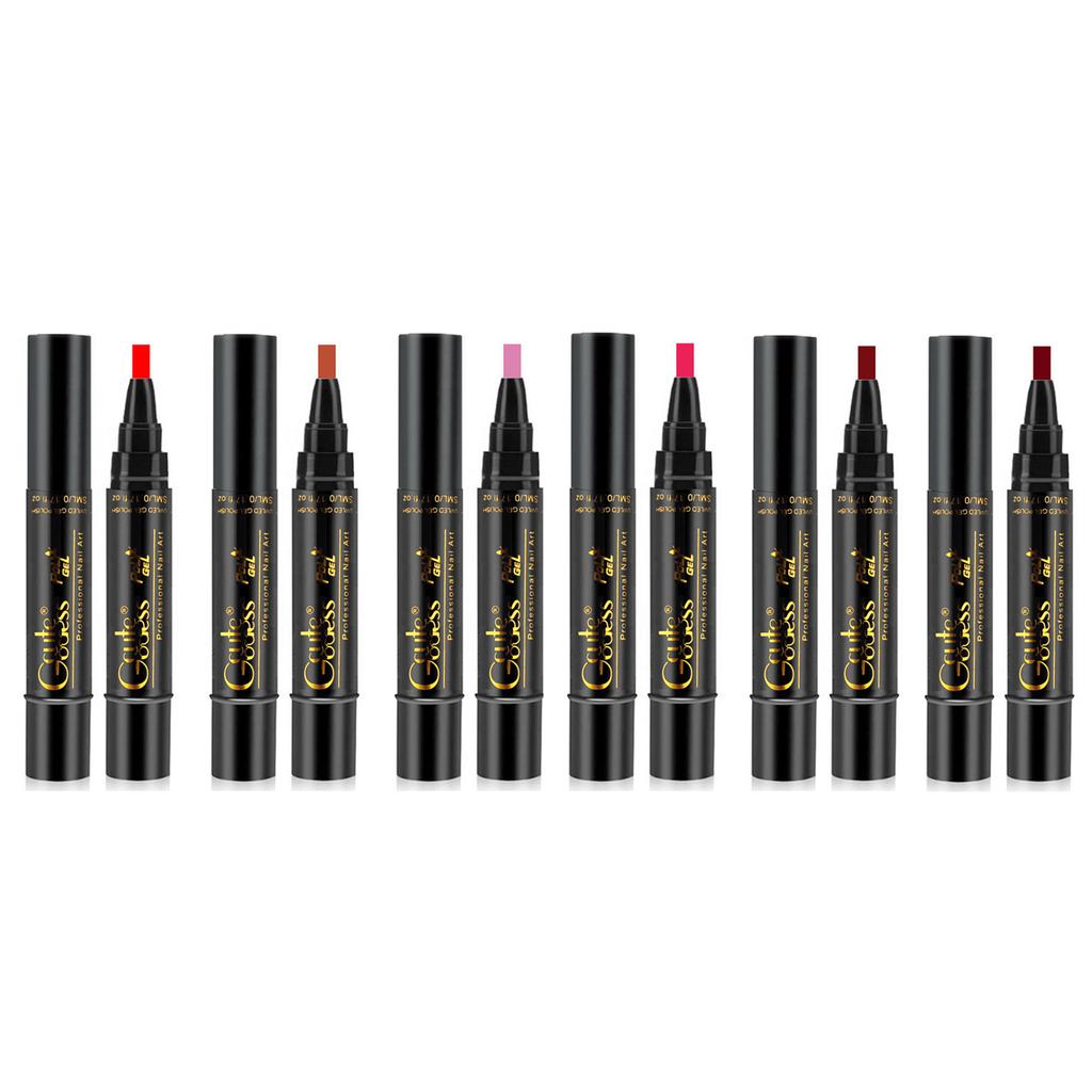 Гель-лак для ногтей, 6 шт., гелевая ручка для ногтей в один шаг, 3 в 1, замачиваемая УФ-светодиодная лампа, инструменты для дизайна ногтей