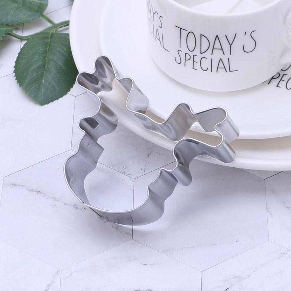 Novelty Kitchen Tool Bakeware Cookie Cutter Biscuit Mold Christmas Reindeer Deer Head Mould