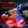 QiYi Warrior Магический кубик 3x3 Магнитный УФ Образовательная головоломка Магический кубик Игрушки для детей Детский подарок Игрушка Cubo Magico
