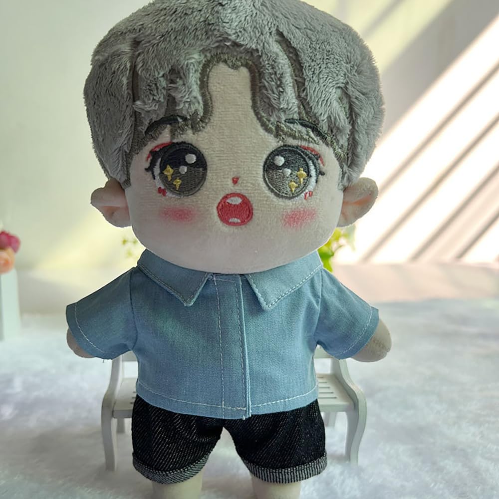 Nianyyhouse 10см 15см 20см мягкая одежда для животных, простая рубашка, рубашка, кукла из хлопка, аксессуары (а2, 10см)