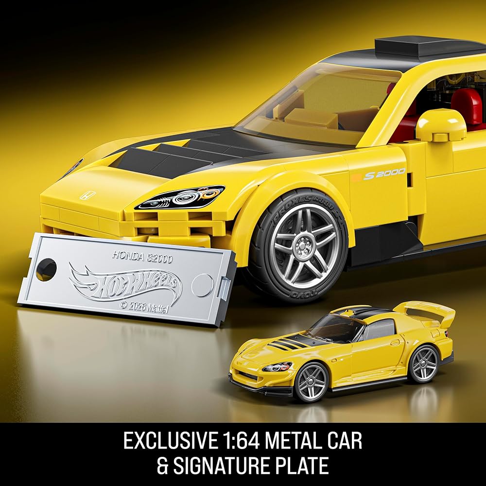 Mattel Hot Wheels Серия Скорость Строительный набор из 257 деталей '07 Honda S2000 Реалистичные детали Индивидуальные наклейки Для возраста 10+