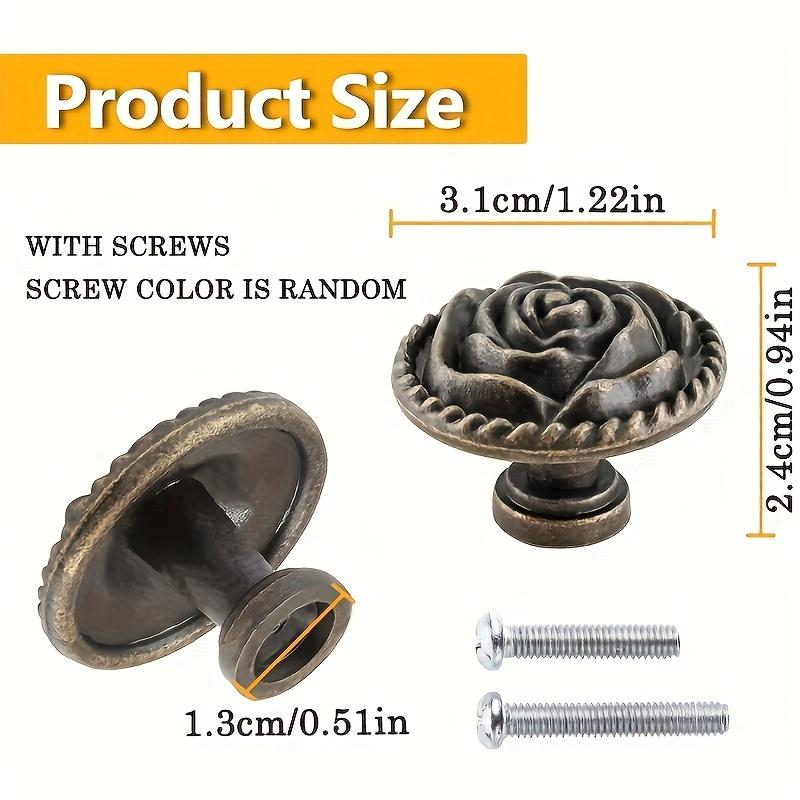 8pcs Vintage Drawer Pulls,Round Dresser Pulls,Drawer Knobs,Vintage Cabinet Knobs,1.22*0.94 Inches,For Nightstand,Cabinet,Drawer,Cabinet Pulls