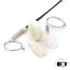 BWR912 Window Regulator Repair Kit Rear Left for Peugeot 206 CC 2D T16 2000-2008 2-Door Coupe Cabrio 922357