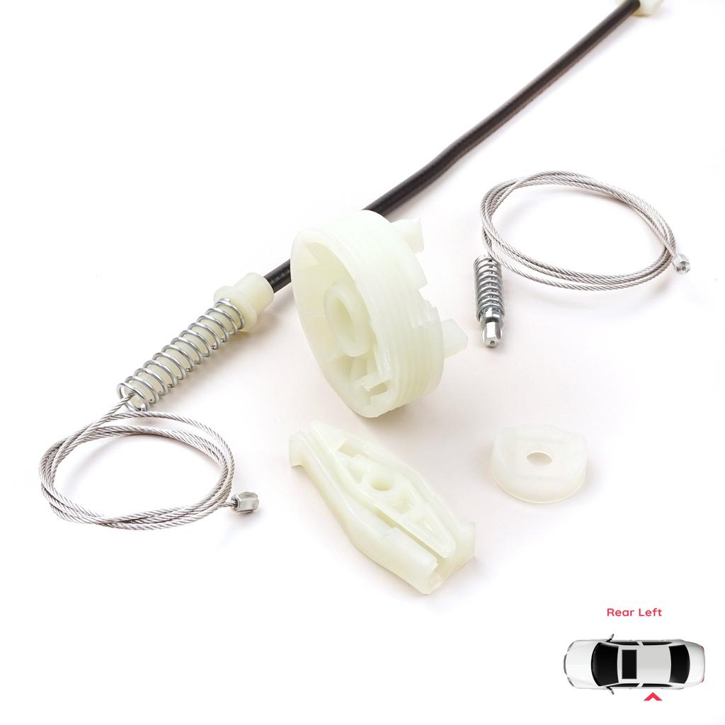 BWR912 Window Regulator Repair Kit Rear Left for Peugeot 206 CC 2D T16 2000-2008 2-Door Coupe Cabrio 922357