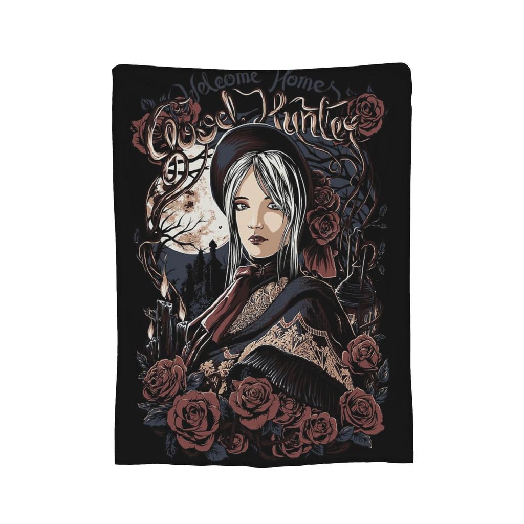 Bloodborne Video Game Blankets Velvet Summer Breathable Warm Throw Blanket for Sofa Car Bedding Throws