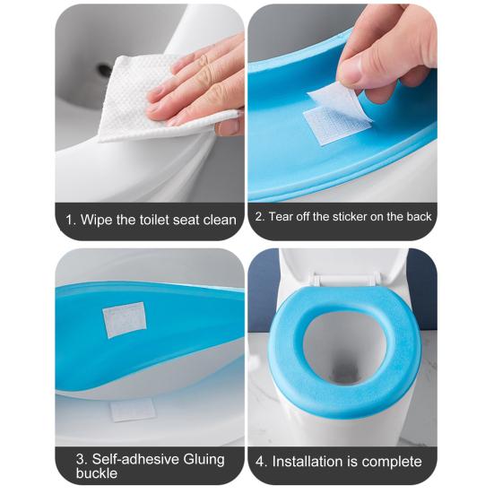 Коврик для унитаза мягкий для дома легкий для общежития домашний туалет толстая подушка практичный влагостойкий легкий
