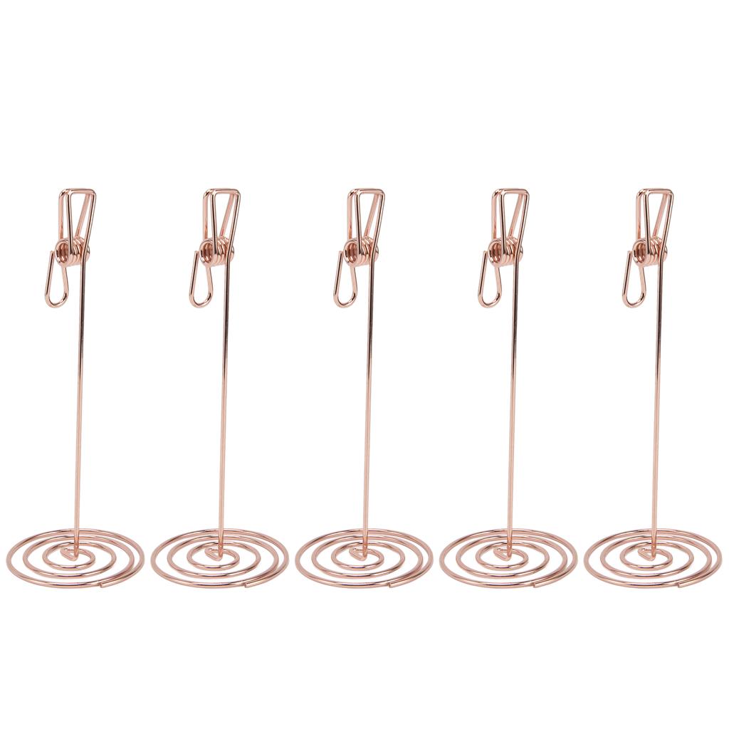 5 шт. держатель для карточек золото уникальный дизайн металл анти окисление многоцелевой стол нумб