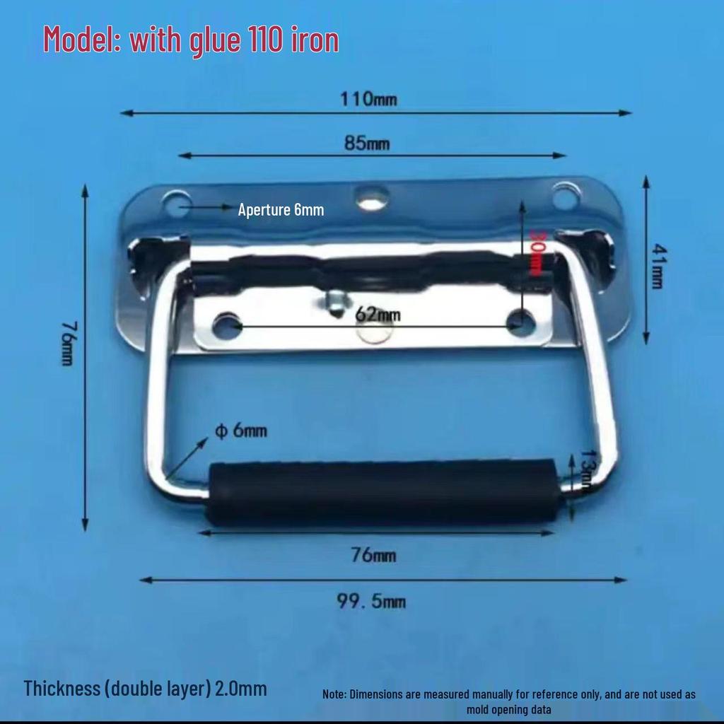 304 Stainless Steel Heavy-Duty Folding Handle for Wooden Box
