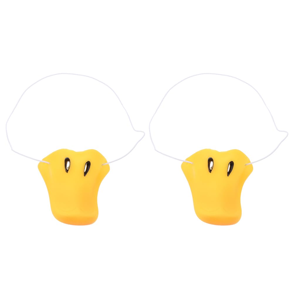 EXCEART Duck Nose Cosplay Set of Easy to Put On and Take for Halloween Costume x 6 x 4 cm Props, 2, Vinyl, Off, Washable, Parties, 6.5