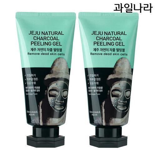 Jeju Nature’s Charcoal Peeling Gel 120g X 2