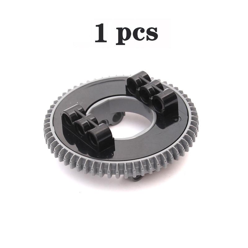 Серия MOC Gear Поворотная платформа с шестернями Зубчатая рейка и шестеренчатый дифференциал Высокотехнологичные детали Строительные блоки из мелких частиц Игрушки