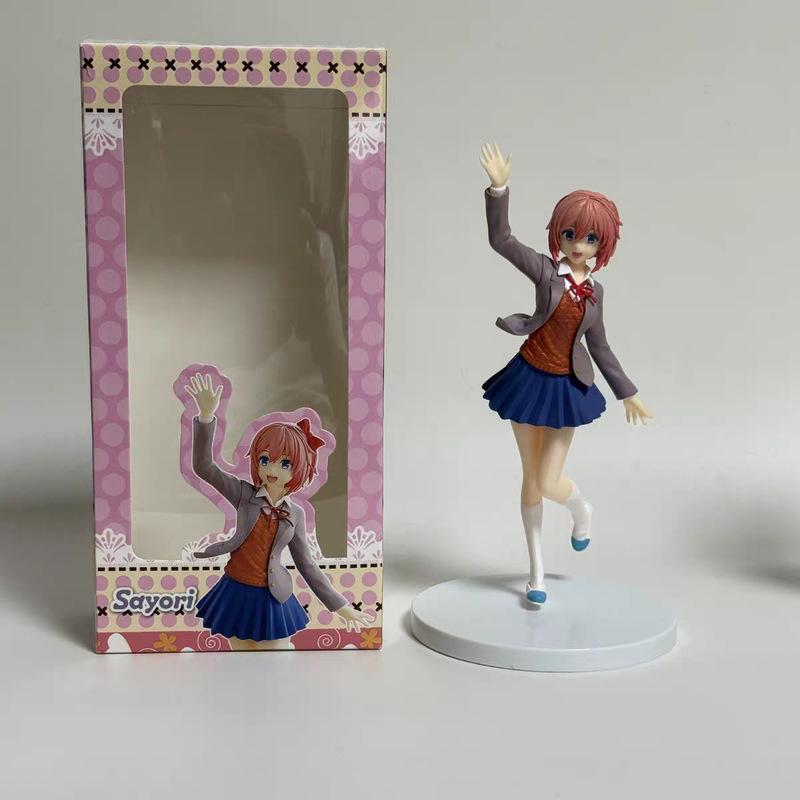 Клуб романтики Sayori Аниме Фигурка Статичная Стоячая ПВХ Модель В Коробке Настольное Украшение Коллекционный Подарок Для Аниме Фанатов