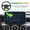 Reakosound 10,1-дюймовая автомобильная стереосистема Carplay, универсальная 2Din Android-радио, вращающийся на 360 градусов экран, мультимедийный проигрыватель, авторадио, аудио RDS DSP