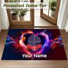 Crystal Velvet Square Rug Custom NameBolton Wanderers FC Pattern Non Slip Home Floor Decor Rug