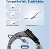 Waterproof For Starlink Mini DC Power Cable USB C 12V-24V Cigarette Lighter Plug and DC Male Power Cable Cord For Starlink Mini
